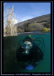 Yesterday's dive with my wife Caroline in the clear water... by Michel Lonfat 